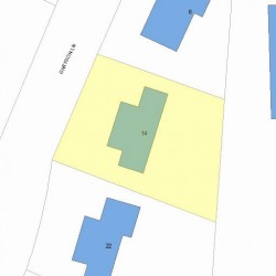 14 Grayson Ln, Newton MA 02462-1009 plot plan