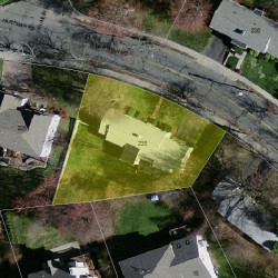 235 Hartman Rd, Newton MA 02459-2814 aerial view