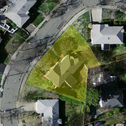 24 Deborah Rd, Newton MA  02459-2838 aerial view