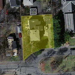73 Washington Park, Newton MA 02460-1915 aerial view
