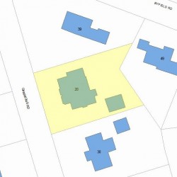 20 Gammons Rd, Newton MA 02468-1216 plot plan
