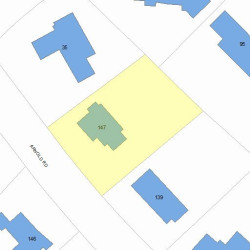 147 Arnold Rd, Newton MA  02459-3015 plot plan