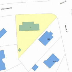 8 Stony Brae Rd, Newton MA 02461-1708 plot plan