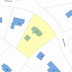 63 Bigelow Rd, Newton MA 02465-3003 plot plan