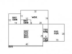 36 Bonnybrook Rd, Newton MA  02468-1001 floor plan
