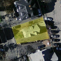 8 Bacon St, Newton MA 02458-1616 aerial view