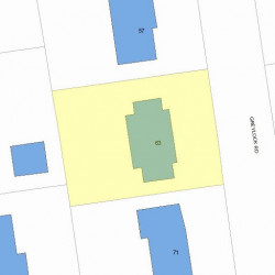 63 Greylock Rd, Newton MA 02465-2731 plot plan