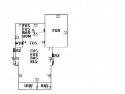 68 Lombard St, Newton MA  02458-2525 floor plan