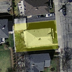 105 Harvard St, Newton MA 02460-2039 aerial view