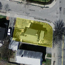 4 Arbor Rd, Newton MA  02465-1101 aerial view