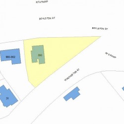 896 Boylston St, Newton MA 02461-1504 plot plan