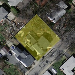 45 Ashmont Ave, Newton MA 02458-1207 aerial view