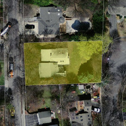184 Paulson Rd, Newton MA 02468-1230 aerial view