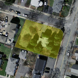 227 Cherry St, Newton MA  02465-1606 aerial view