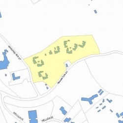 233 Nahanton St, Newton MA  02459-2909 plot plan