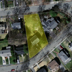 141 Oliver Rd, Newton MA  02468-2322 aerial view