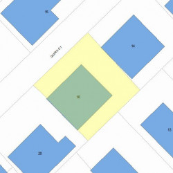 16 Quirk Ct, Newton MA 02458-1224 plot plan
