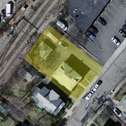 75 Floral St, Newton MA 02461-1543 aerial view