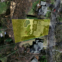 39 White Oak Rd, Newton MA 02468-1322 aerial view