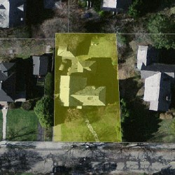 487 Ward St, Newton MA 02459-1108 aerial view