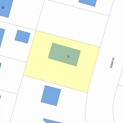 25 Bemis Rd, Newton MA 02460-1204 plot plan