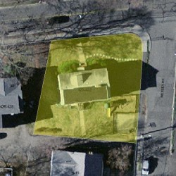 422 Ward St, Newton MA  02459-1257 aerial view