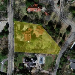 320 Chestnut St, Newton MA  02465-2951 aerial view