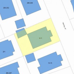 11 Capital St, Newton MA 02458-1301 plot plan