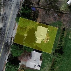226 Waltham St, Newton MA 02465-1749 aerial view