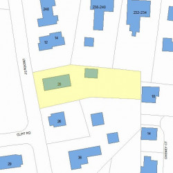 20 Linden St, Newton MA 02464-1412 plot plan
