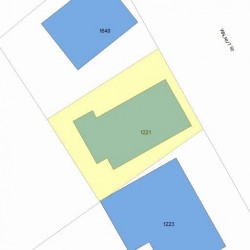 1221 Walnut St, Newton MA 02461-1820 plot plan