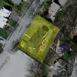 38 Karen Rd, Newton MA  02468-1124 aerial view