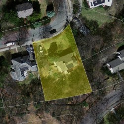 26 Annawan Rd, Newton MA  02468-2110 aerial view