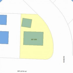 697 Boylston St, Newton MA 02461-1805 plot plan