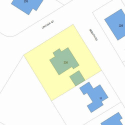 238 Lincoln St, Newton MA 02461-1307 plot plan