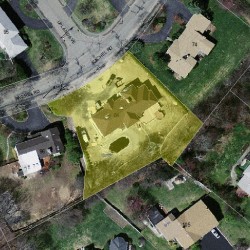 84 Rachel Rd, Newton MA  02459-2913 aerial view