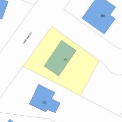 366 Central St, Newton MA 02466-2205 plot plan