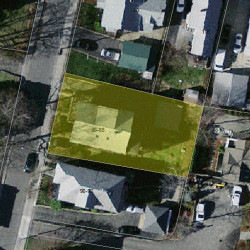 86 Jewett St, Newton MA 02458-1524 aerial view