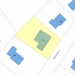 470 Brookline St, Newton MA 02459-3146 plot plan