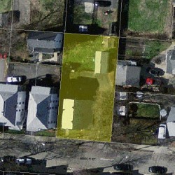 11 Beech St, Newton MA  02458-1040 aerial view