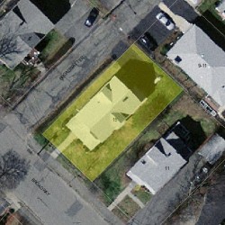 15 Broadway Ter, Newton MA  02460-1404 aerial view