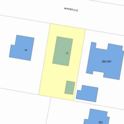 10 Parker Ave, Newton MA  02459-2662 plot plan