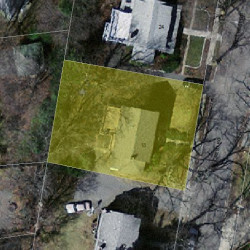 18 Pine Crest Rd, Newton MA  02459-2123 aerial view