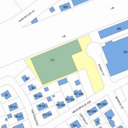 287 Newtonville Ave, Newton MA 02460-2014 plot plan