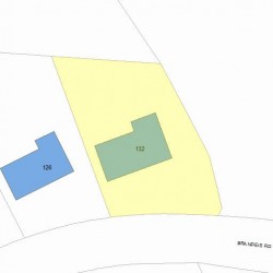 132 Brandeis Rd, Newton MA 02459-2745 plot plan