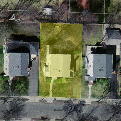 111 Oakdale Rd, Newton MA  02461-1812 aerial view