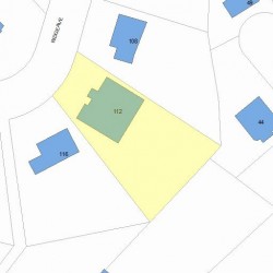 112 Ridge Ave, Newton MA 02459-2535 plot plan