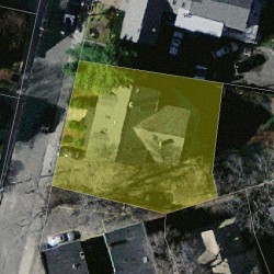 146 Jewett St, Newton MA  02458-1526 aerial view