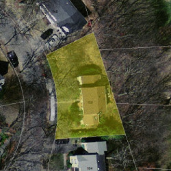 156 Kirkstall Rd, Newton MA  02460-2243 aerial view