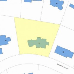 73 Baldpate Hill Rd, Newton MA 02459-2826 plot plan